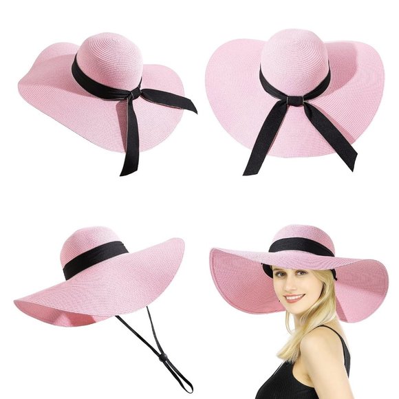 NWT Light Pink Swimsuit Hat Strappy High Heel Shoes Halloween Barbie Cos… - Picture 10 of 15